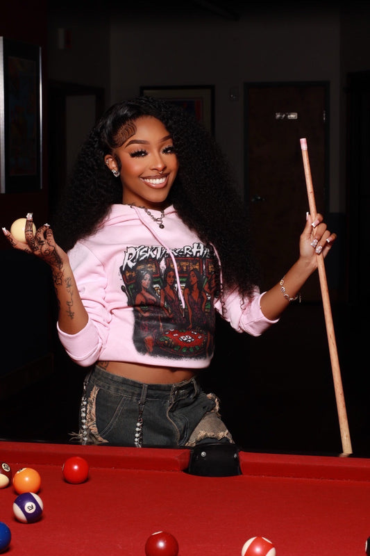 "Life's A Gamble" Pink Hoodie