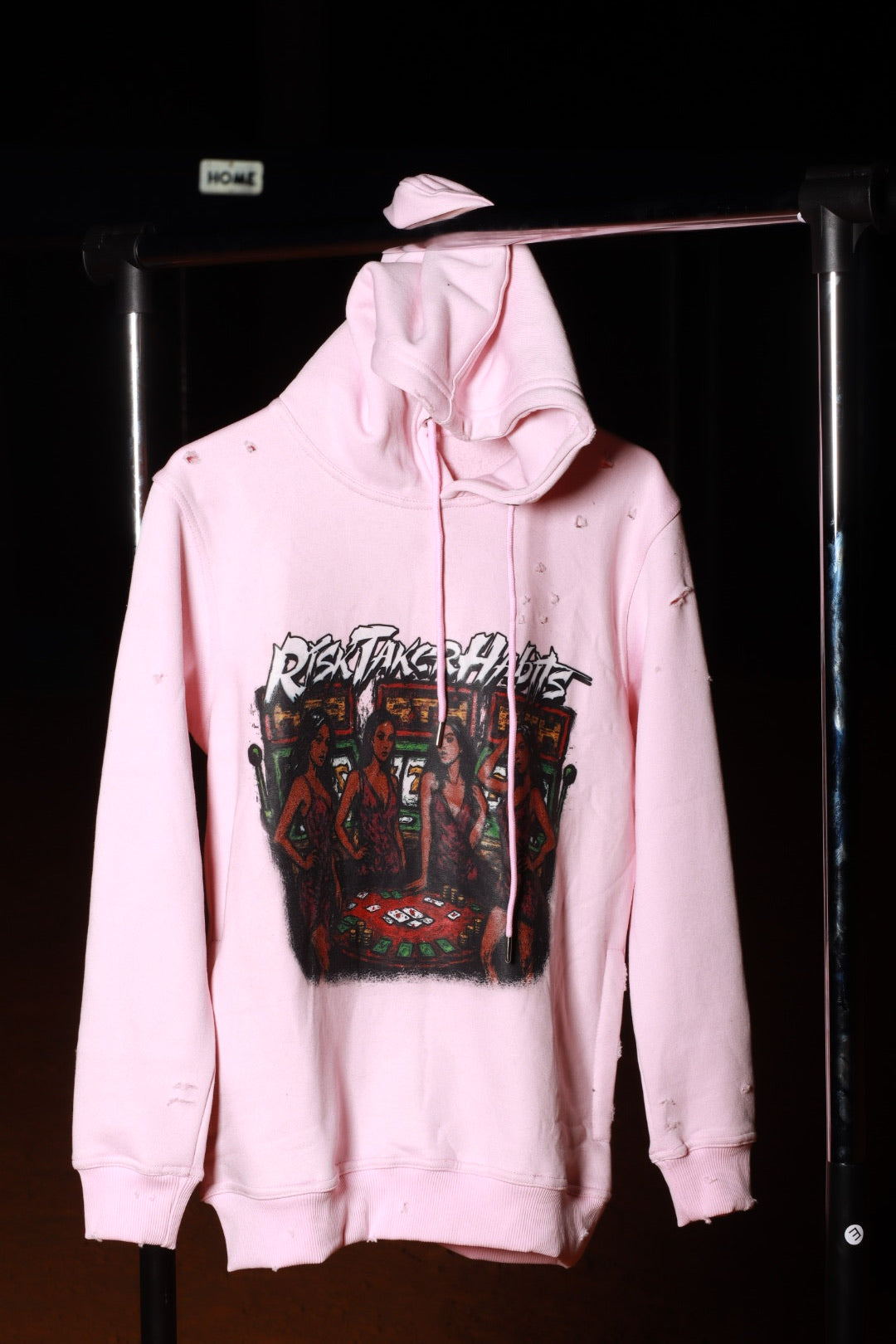 "Life's A Gamble" Pink Hoodie
