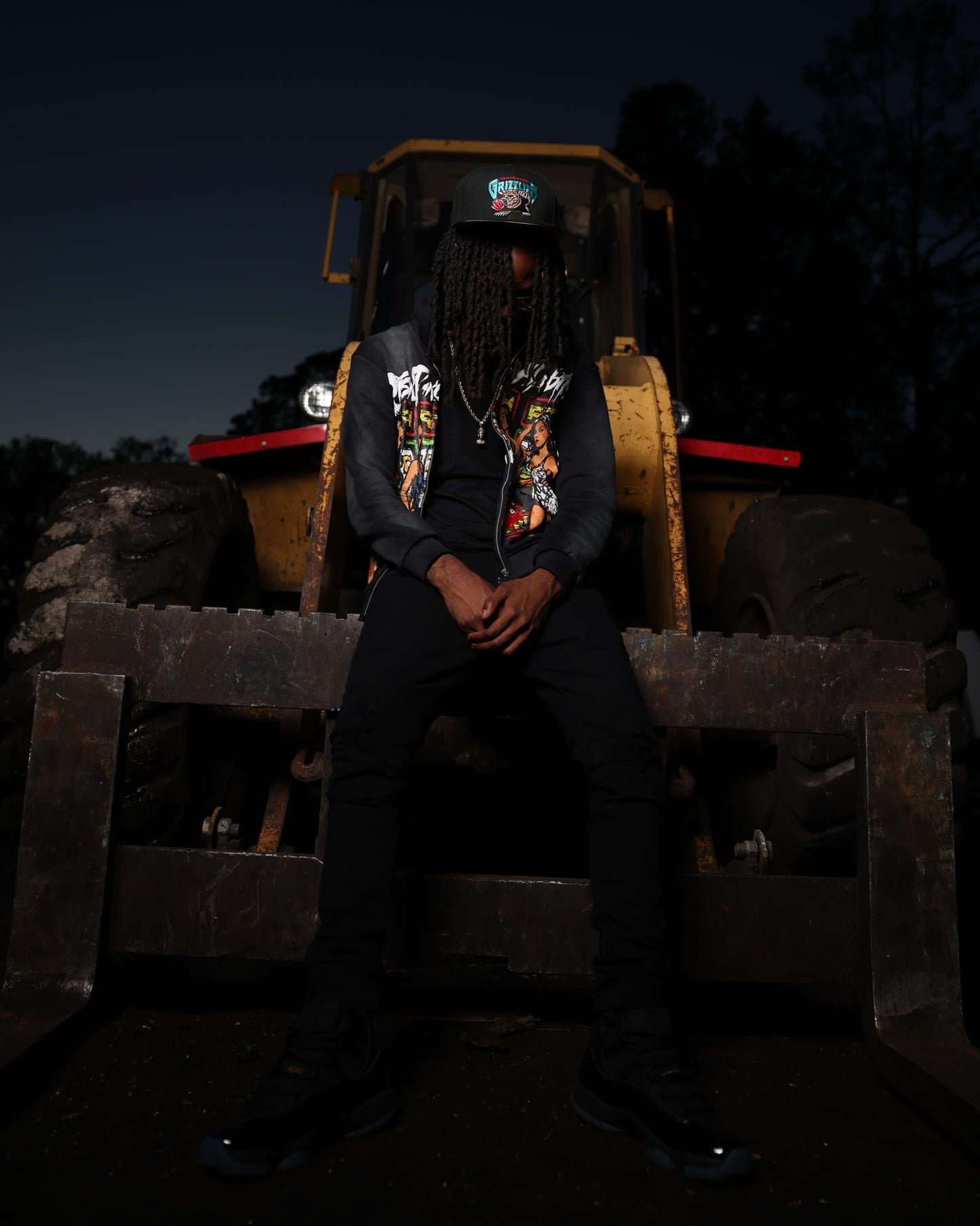 Black "Life's A Gamble" Zipup