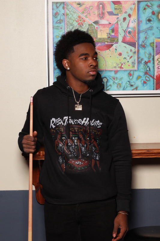 "Life's A Gamble" Black Hoodie